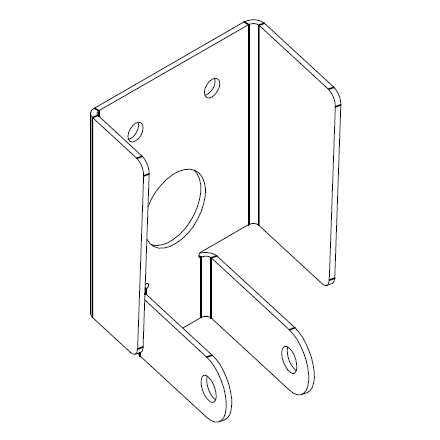 W 4505-03842 Reverse Light Mounting Brackets