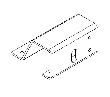 W 4505-108742 Side Door Handle Striker Bracket Right Hand