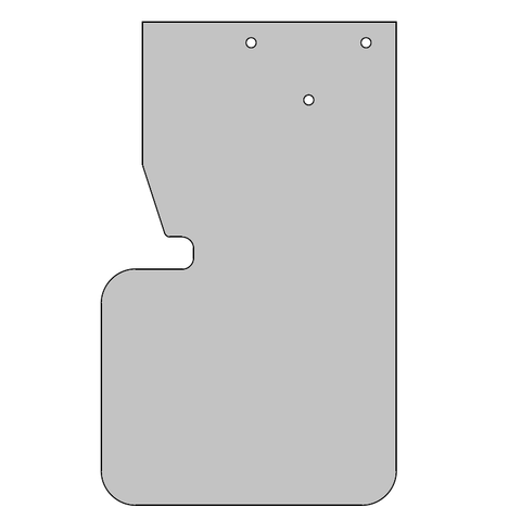 W 4505-138791 Left Hand Spray Suppression Flap