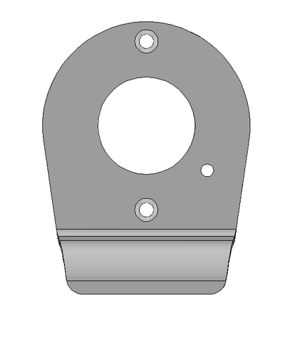W 4505-140311 Finger Pull Plate Left Hand