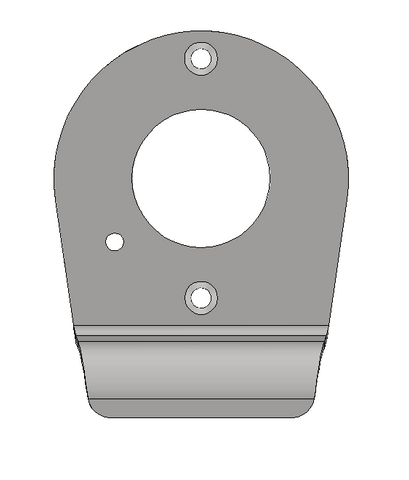 W 4505-140312 Finger Pull Plate Right Hand