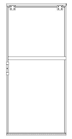 W 4505-14799LH Left Hand Internal Sliding Door
